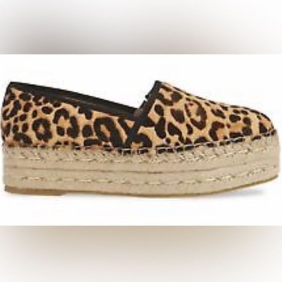 Steve Madden Summer Alexia Cheetah Espadrilles Platforms Size 7 NWOT - Picture 1 of 9